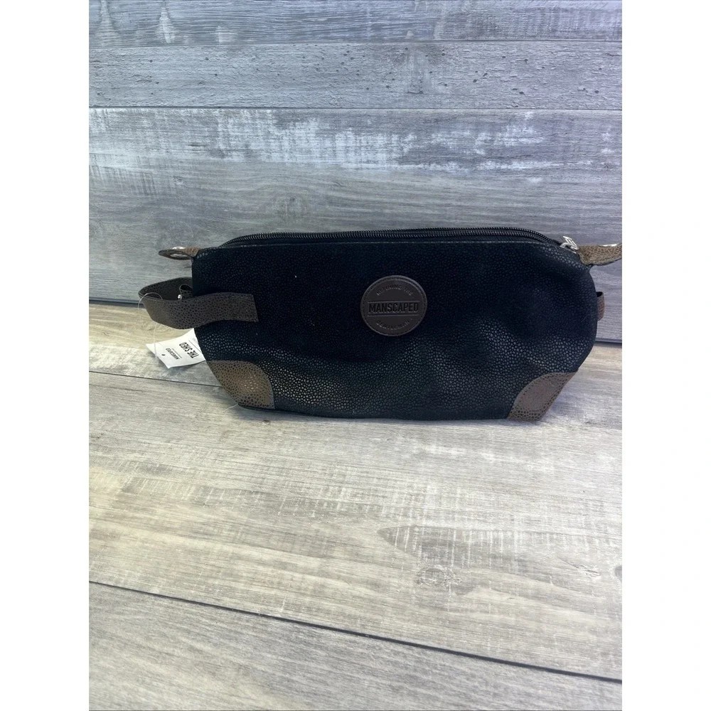 MANSCAPED The Shed Premium Quality Travel Storage Bag Black Brown